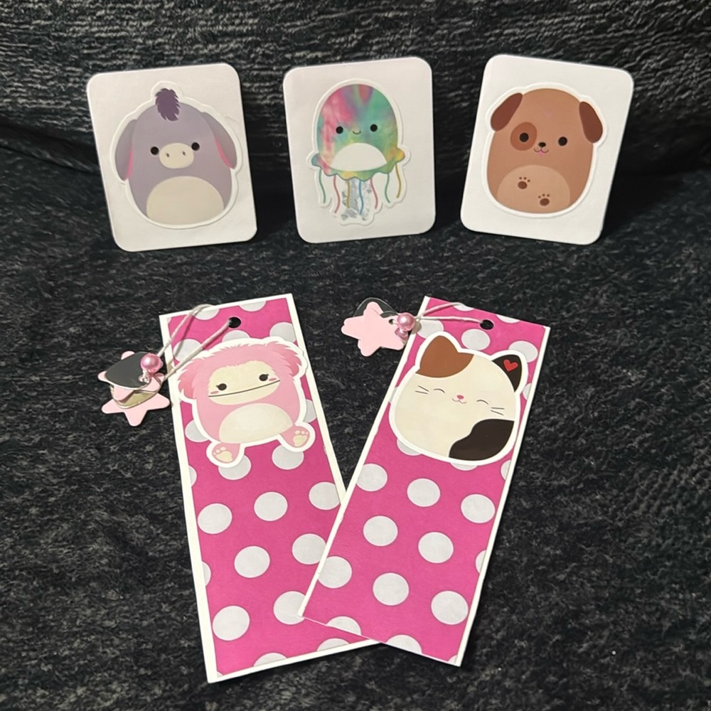 Squishmallows Bookmarks & Cards Set